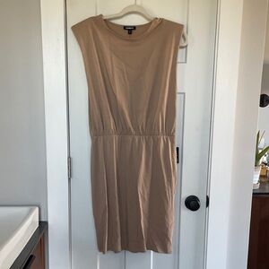 Express Beige Midi Dress